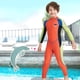thumbnail image 5 of Greeniant Traje de neopreno para niños de 2,5 MM, traje de baño térmico de neopreno resistente a los arañazos para niños con cremallera trasera, traje Deportes acuáticos manga verde naranja XXL Greeniant OD003690-05, 5 of 6
