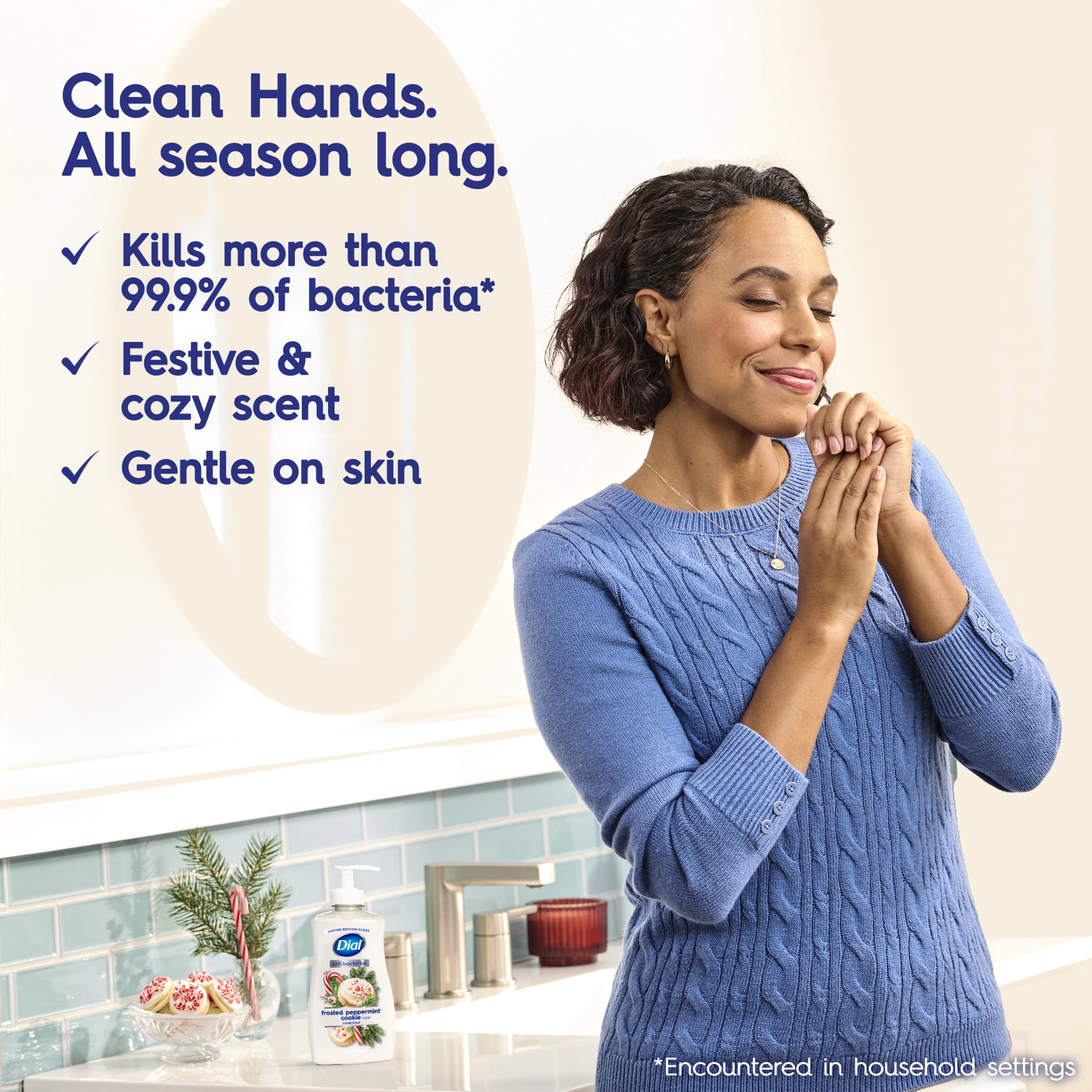 Dial Antibacterial Limited Edition Scent, Frosted Peppermint Cookie Liquid Hand Soap