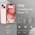 thumbnail image 2 of JETech Slim Case for iPhone 15 6.1-Inch with Camera Lens Full Cover Protection, Ultra-Thin Lightweight Matte Finish Minimalist Protective Phone Cover (Pink), 2 of 6