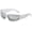 Silver, variant on Y2K Wrap Around Sunglasses Black Shades Sporty Glasses Cyber Aesthetic Eyewear Women Men Rave Party