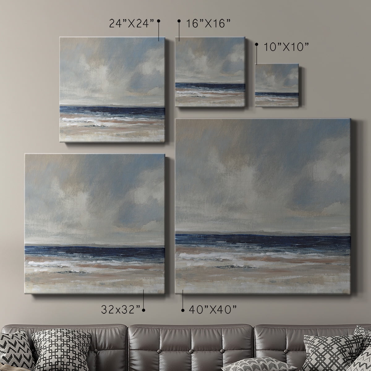 Wexford Home Distant Land II-Premium Gallery Wrapped Canvas, 16" x 16" - Ready to Hang