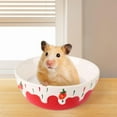 thumbnail image 5 of Fzaqwen Ceramic Hamster Food Bowl Easy to Clean Anti Spill Small Animals Food Water Bowl Red, 5 of 8