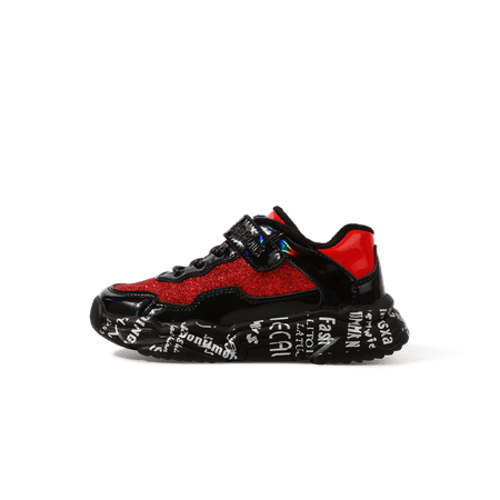 

TARANIS Kids Lightweight Running Shoes Breathable Non-slip Soft-soled Sneakers With Sequins For Boys & Girls