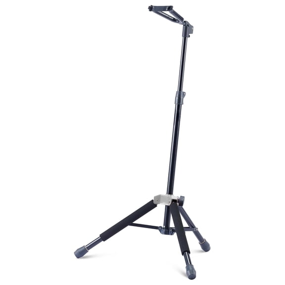 Single Guitar Stand with Adjustable V-Shape Yoke, Height-Adjustable Metal Guitar Stand