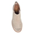 thumbnail image 4 of YDN Women Trendy Peep Toe Low Block Heeled Sandals Back Zipper Cutout Ankle Booties Comfy Dress Daily Shoes Size 7 Beige, 4 of 4