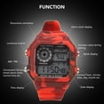 thumbnail image 3 of Reloj Digital Reloj Multifunción para Deportes Al Aire Libre Reloj Cronógrafo Impermeable Cuadrado Luminoso a la Moda para Mujeres y Hombres ANGGREK  Otros, 3 of 8