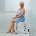 RELOIVE Bath Chair and Shower Chair with Back and Padded Armrests