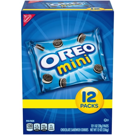 Nabisco Mini Oreo Chocolate Sandwich Cookies, 1 Oz., 12 Count