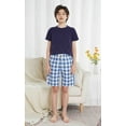 thumbnail image 4 of HiddenValor Big Boys Cotton Plaid Pajamas Shorts, Pull On Lounge Shorts With Pockets 2 Pack, 4 of 6