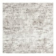 thumbnail image 3 of Unique Loom Eos Collection Area Rug - Borealis (7' 10" Square Stone Gray/Ivory), 3 of 7