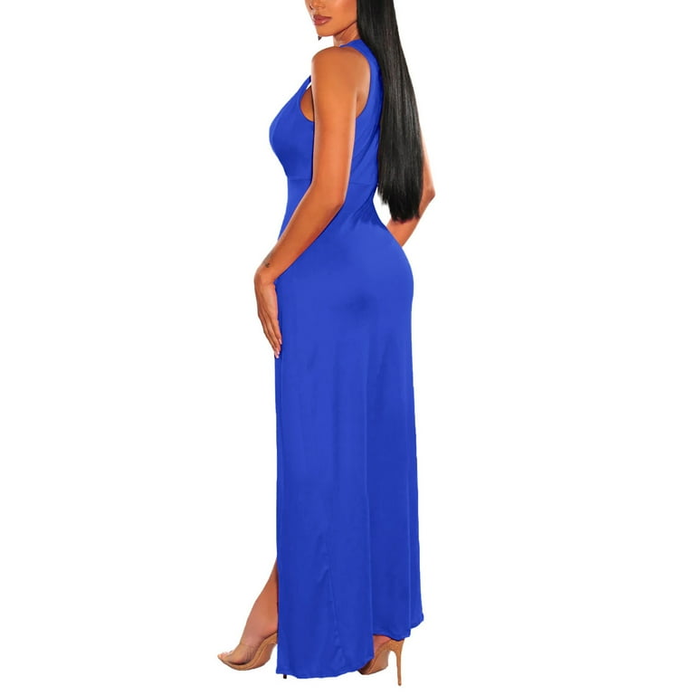 blue dress for baby girl Fleur Formal Double High Slit Dress main image 0