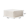 thumbnail image 5 of Sailvan Ottoman, Foot Stool Sofa Ottoman for Living Room & Bedroom, No Assembly Required, Plush Corduroy Fabric, Beige, 5 of 7
