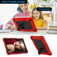 thumbnail image 3 of Kebiory Case for Walmart ONN 10.1 Inch Gen 4 2024 Tablet(Model:100135925),Heavy Duty Shockproof Cover with Kickstand&Shoulder Strap Kids Friendly Case for Onn 10.1 inch 2024 Tablet (Red/Black), 3 of 7