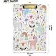 thumbnail image 2 of FMSHPON Unicorn Clipboard Hardboard Wood Nursing Clip Board and Pull for Standard A4 Letter 13x9 inches, 2 of 7