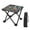 Black, variant on LLDYYDS Camping Stool Portable Foldable Footstool Recliner Foot Rest for Park Garden Beach