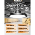 thumbnail image 2 of Luces LED de gran altura ONLYLUX UFO, 300 W, paquete de 4 unidades, 45000 lm, 6000 K, 2 of 6