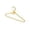 Gold, variant on Pearl Hangers with Bow, Wedding Dress and Evening Gown Princess Fairy Style Clothes Hanger, 15.5x8.8 Inches