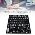 thumbnail image 3 of Domqga Coudre Machine Presser Ensemble, 72pcs Ménage Machine à Coudre Presse Presse Pied Kit Accessoires de Couture Multifonctions, Coudre Machine Presser, 3 of 8