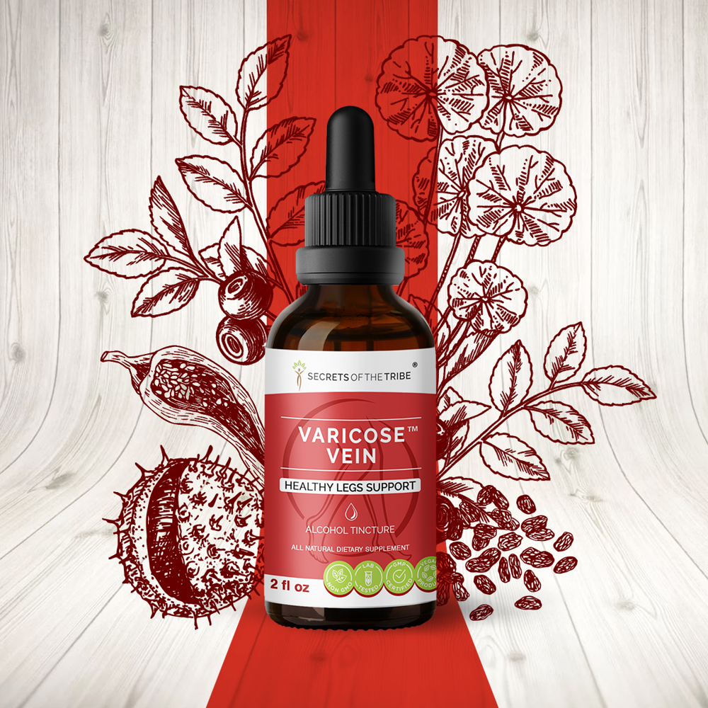 Varicose Vein Alcohol Extract, Tincture, Butcher's Broom, Horse