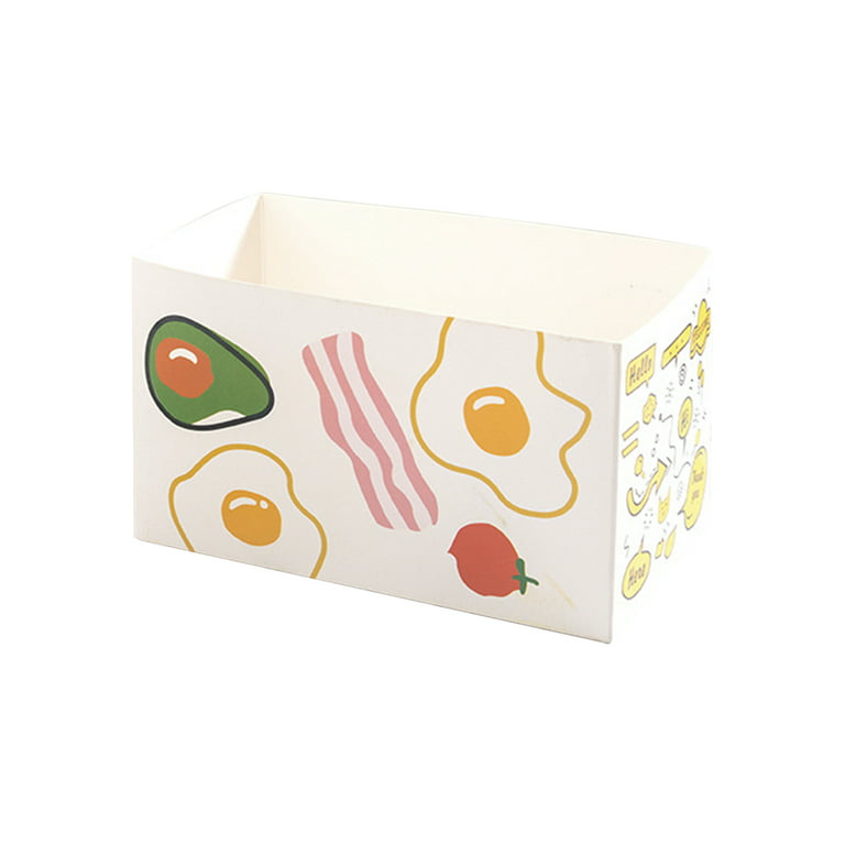 Net Red Korean Sandwich Packaging Paper Box Thick Egg Toast Bread Hamburger  Baked Pastry Paper Tray Packing Box 
