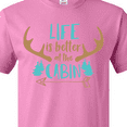 thumbnail image 4 of Inktastic Life Is Better At The Cabin, Deer Antlers, Camping T-Shirt, 4 of 5