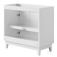 thumbnail image 4 of Vanity Cabinet (Sink not included), White, Melamine Wood , Hotel Bedroom Bathroom, Modern Contemporary HB36078, 4 of 9