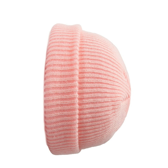 Tuque Tricotée Exquise Confortable Simple Style Unique Femmes Hommes Mode Chapeaux Couvre-Chef Ornement Vêtement Accessoire pour Déco de Robe Rose