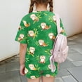 thumbnail image 7 of Grblisyd Girls Outfits Size 10-12 Cute Short Sleeve Crew Neck T-Shirts and Elastic Waist Shorts Kids Fashion Animal Print Clothing Sets, 7 of 7