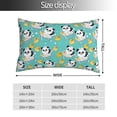thumbnail image 2 of Kdxio Cotton Pillow Cases 16"x24" Pillowcases,Soft and Breathable Bedroom Pillow Cases-Panda Bathing-No Pillow Core, 2 of 5