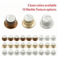 thumbnail image 2 of LOOKSEVEN 3Pcs Guitar Reflector Knob For Les Paul SG - 3 Base Colors 10 Marble Top Options-Amber knob - 09, 2 of 3