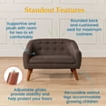 thumbnail image 4 of ECR4Kids Willa Loveseat, Raisin, 4 of 9