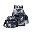 thumbnail image 2 of Trendy Graffiti Print Backpack 3-Piece Set, Water Resistant School Backpack with Small Shoulder Bag and Pencil Pouch, Casual Daypack for Teens Boys Girls Outdoor Travel, 2 of 6