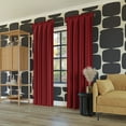 thumbnail image 6 of Sun Zero Malmo 1-Piece Theater Grade Extreme 100% Blackout Rod Pocket Curtain Panel, 52"X84", Holiday Red, 6 of 8