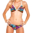 thumbnail image 2 of Graffiti Swimming Suits Women Bikini Sets, Detachable Sponge, Adjustable Strap, Two-Pack - Ideal for Beach and Pool Parties, 2 of 6