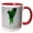 Red/White, variant on 3drose, Bok Choy Chinese Cabbage Vegetable Produce Healthy Food Nutrition Diet, 11oz Two-tone Yellow Mug