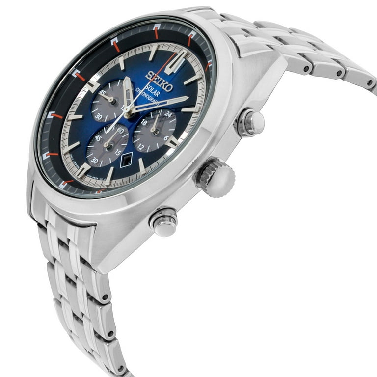 Seiko Men s Recraft Blue Dial Stainless Steel Watch SSC567