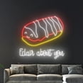 thumbnail image 4 of Handmadetneonsign Eclair About You Neon Sign, Eclair Bakery Wall Art Decor, Bakery Wall Decor, 4 of 5