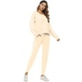 thumbnail image 4 of Uniexcosm Women’s Pajama Set Long Sleeve Top Pjs Lounge Sets with Pocket, 4 of 10