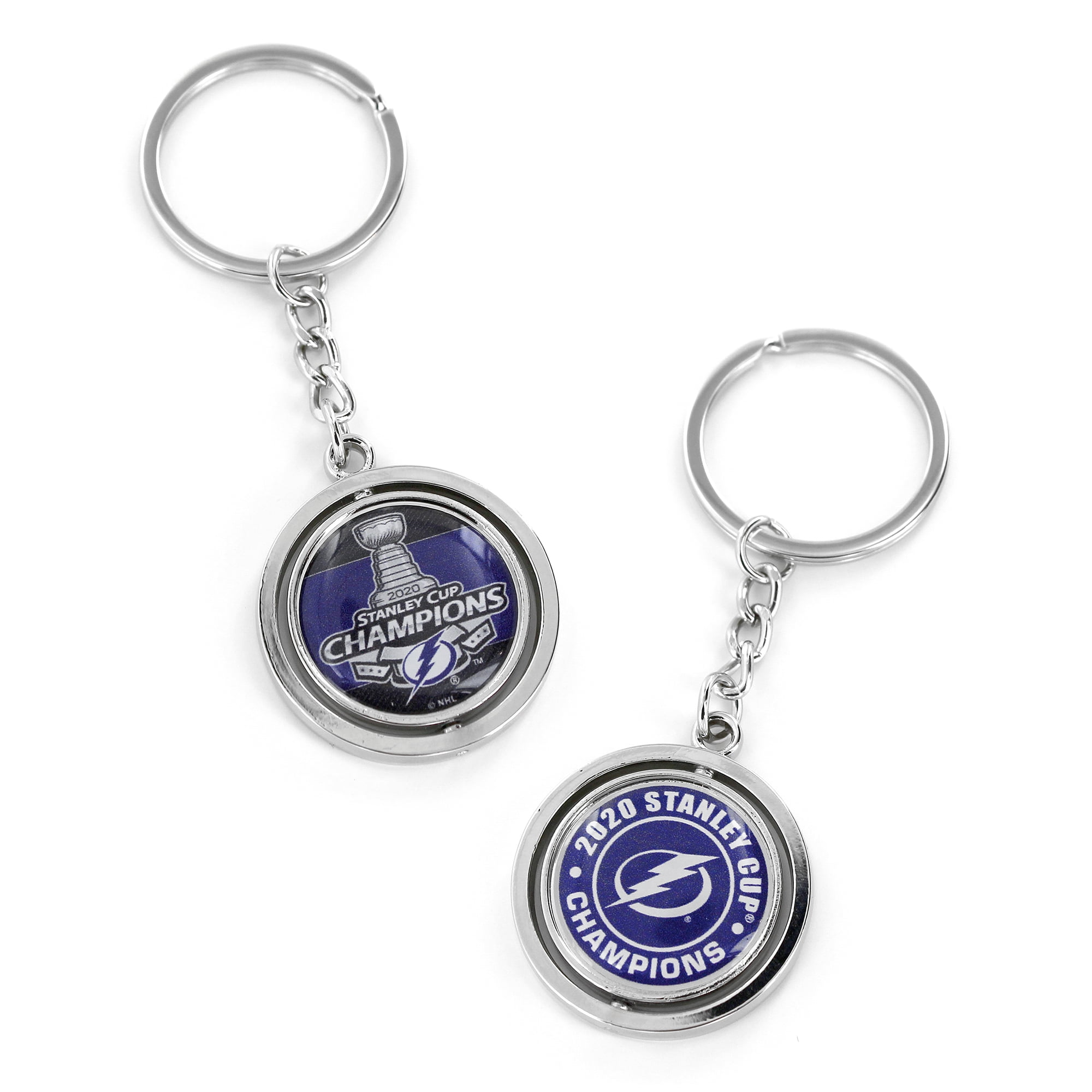 Tampa Bay Lightning 2020 NHL Stanley Cup Champions Aminco Spinning Keychain  