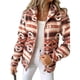 thumbnail image 2 of Chaqueta Suave y Cálida de Larga con Cremallera para Mujer Naranja-Rojo 4XL, 2 of 10