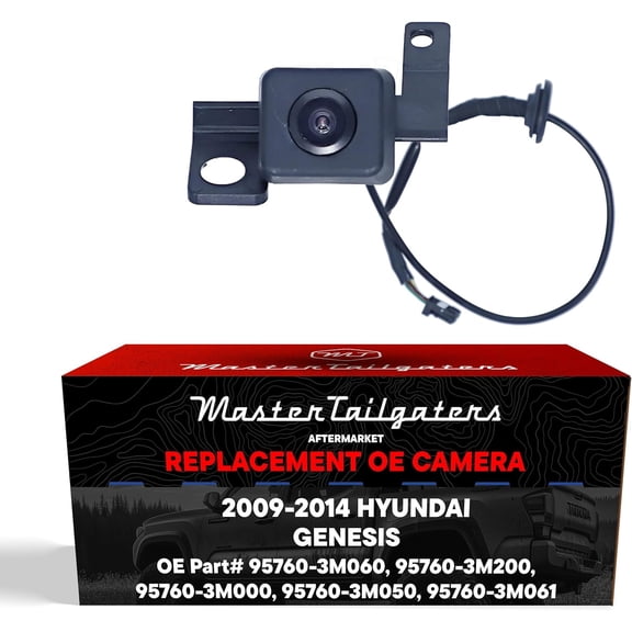 Master Tailgaters Replacement for Hyundai Genesis (2009-2014) Backup Camera OE Part # 95760-3M060, 95760-3M200, 95760-3M000, 95760-3M050, 95760-3M061