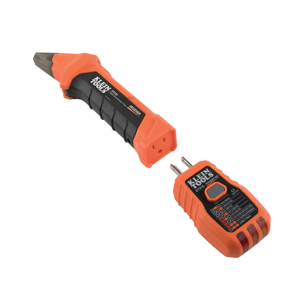 Klein Tools ET310 AC Circuit Breaker Finder, Electric Tester with Integrated GFCI Outlet Tester
