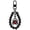 A001- Clear (Style A), variant on Halloween Beaded Decorative Keychain Clip, Halloween Themed Black with Spider Red Rhinestone, 1 Piece Spooky Beaded Keychain, for Backpack Purse Handbag Halloween Party Decoration Spooky Themed Acces