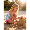 thumbnail image 5 of Girls 3-Piece Swimsuit Kids Bathing Suits Tankini Set Long Sleeve Rash Guard Swimwear for Girls 3-10Y, 5 of 6
