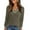 100#Army Green, variant on Womens Color Block Long Sleeve Shirt Fall Tops Fashion Outfits Dressy Casual V Neck Tunic Cute Clothes Sweater Trendy White M