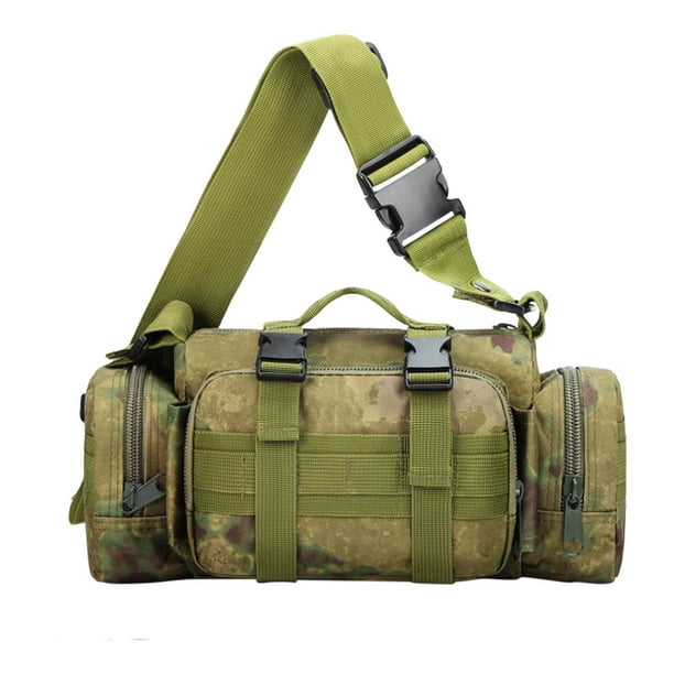 Bolso camuflaje 3P cruzado en la cintura - Mochila táctica militar para pesca, senderismo y deportes al aire libre, 34x14x18cm