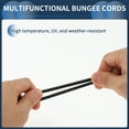 thumbnail image 4 of Elastic Fixed Rope Ball Tent Cords 17cm Adjustable Bungee Cords with Metal Buckle Black 1pc, 4 of 7