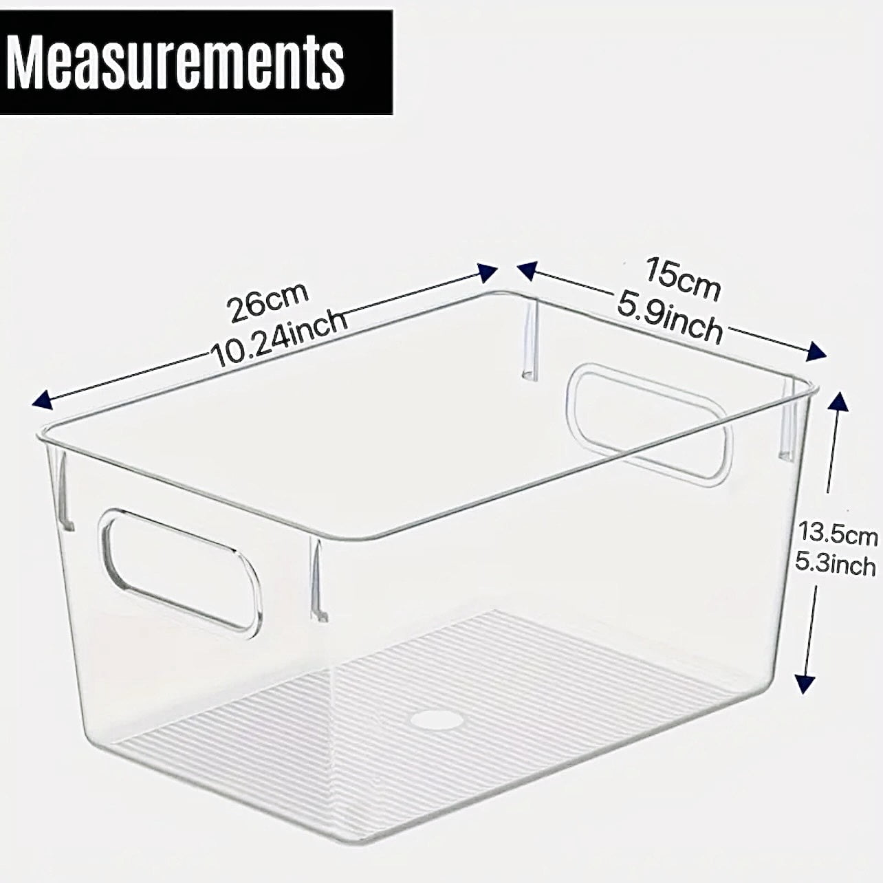 ZHOHO TANT Clear Stackable Plastic Storage Bins, 12-Pack Pantry and Fridge Organizers for Kitchen, Bathroom, Home