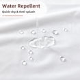 thumbnail image 3 of Yiannan Waterproof Fabric Shower Curtain Liner with 3 Magnets,Machine Washable，Mold Resitant，Extra Wide 108x72inch,White, 3 of 8