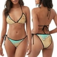 thumbnail image 3 of Balery Beach Footprint Pijama Estampado Bikini de Dos Piezas para Mujer - Conjunto de Bikini Ajustable Sexy y Cómodo para Playa, 3 of 6